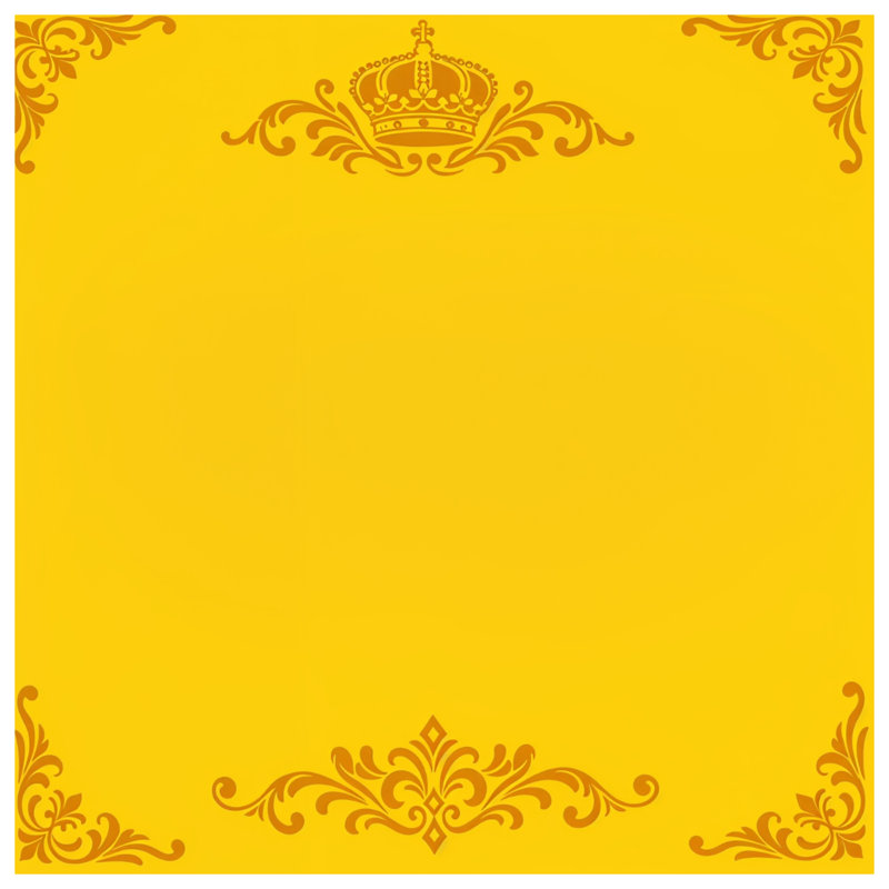 Édredon à motif de couronne jaune, Twin