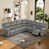 Gray Faux Leather
