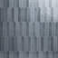 Blue-grey picket wall tile with a glossy finish and tonal variation