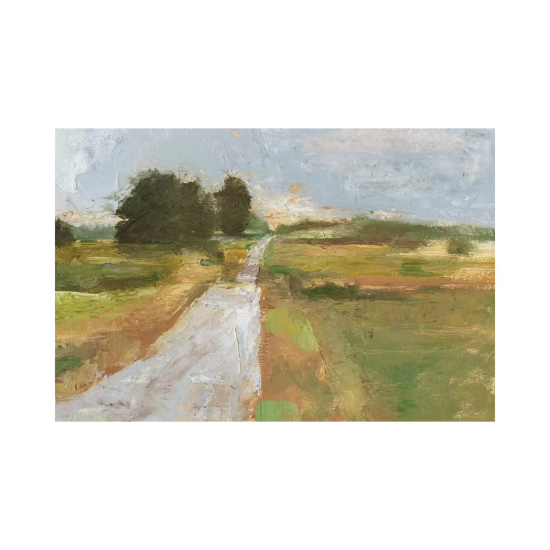 «Back Country Road I» par Ethan Harper - reproduction d'art, H 18 po x l 26 po x P 1,5 po, Toile tendue, Pas de tapis