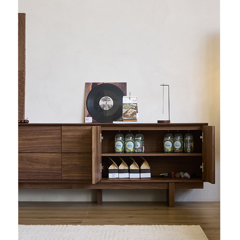 Nouveau meuble télé en bois massif de style rétro chinois