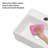 13.6" L x 11.6" W Floating Wall Mounted Bathroom Sink White Ceramic Glossy White Small Tiny Room Sinks