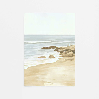 Soft Shoreline Silence II Rolled Print