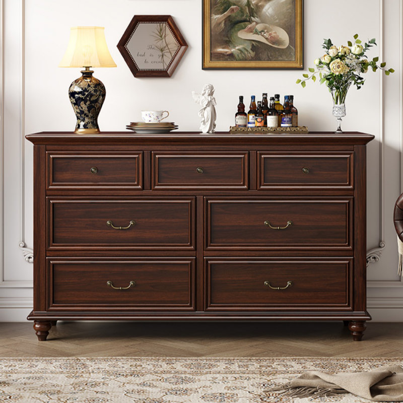 Commode d'appoint moderne simple en bois de rose massif