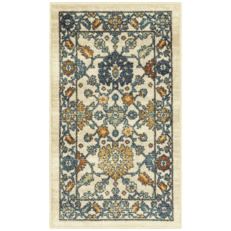 Tapis beige lavable Benton, Rectangle 1 pi 8 po x 2 pi 10 po