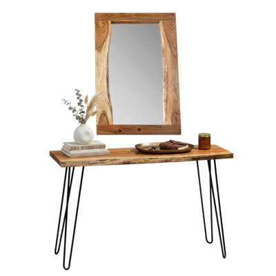 Ensemble de meuble-lavabo industriel en bois massif avec bordure en épingle 48 po Bexton