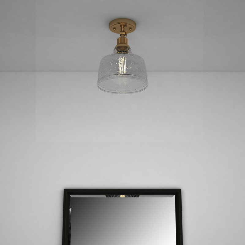 Haltwhistle Glass Semi Flush Mount