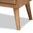 Alieen Mid-Century Modern Wood and Rattan 2-Door Accent Storage Cabinet