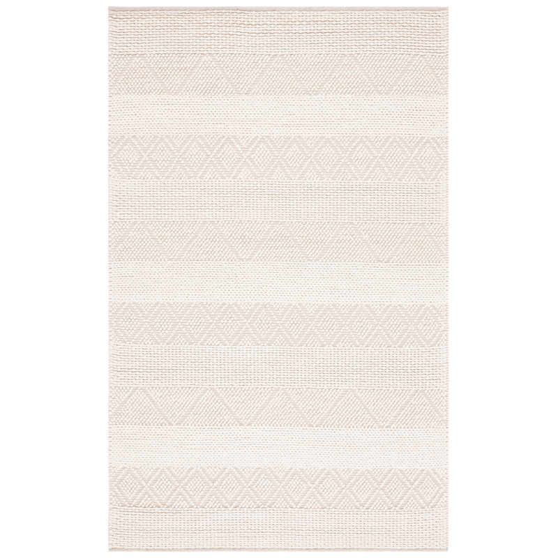 Tapis Natura en ivoire, Rectangle 5 pi x 8 pi