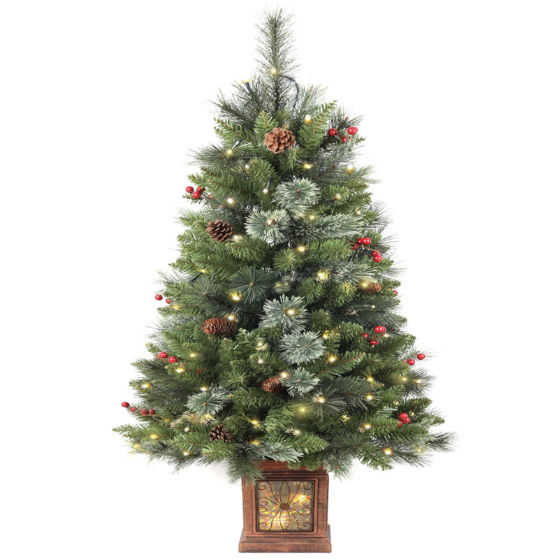 Lighted Artificial Christmas Tree
