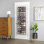 26 Section Over The Door Shoe Shelves - Crosshatch Gray - 22 W x 63 H inches