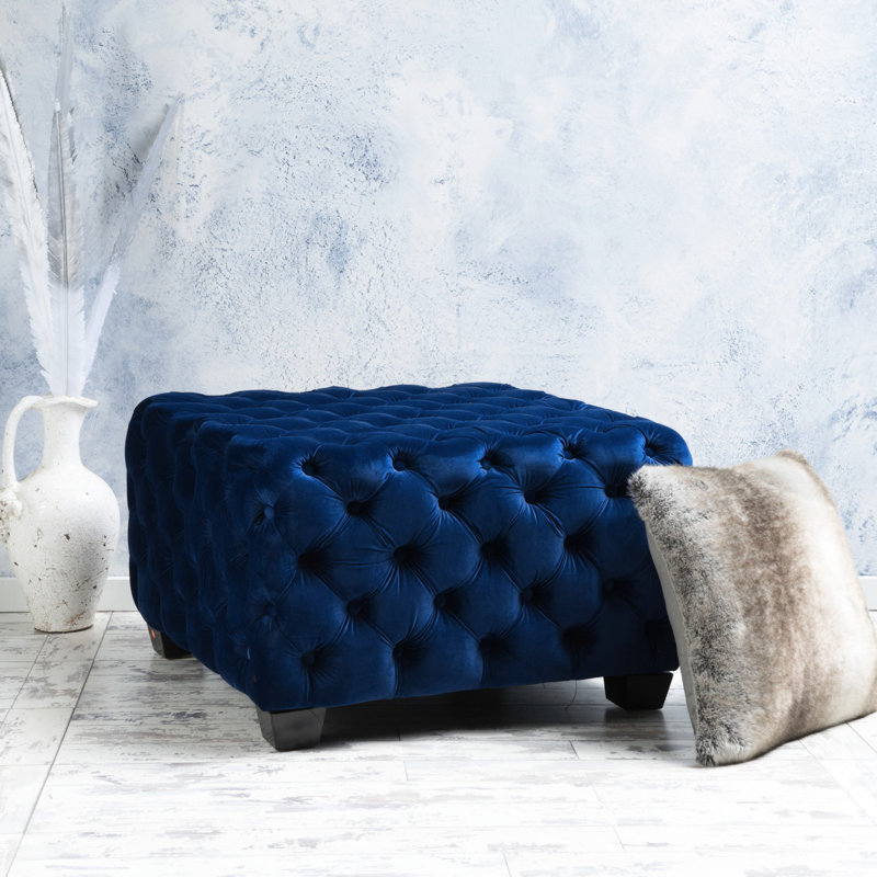 Ottoman Bench, Navy Blue