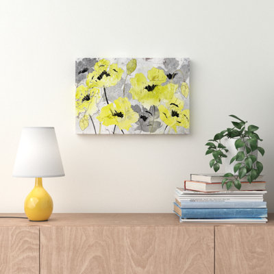Poppies 1 Piece Wrapped Canvas Wall Art