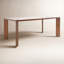 Table de salle à manger 35,4 "en bois d'acacia massif