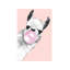Sneaky Llama Blowing Bubble Gum 1 Piece Wall Art on Canvas-1485744186-1565878958