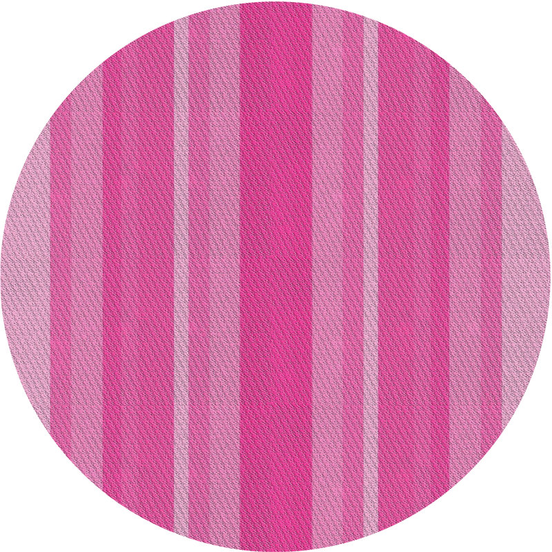 Tapis de zone mauve à motifs, Rond 3 pi
