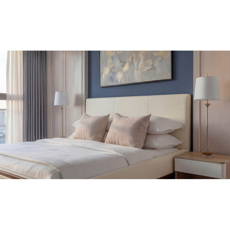 Madrid/WRC Leather Bed, White