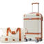 Ensemble de bagages Hardshell 3 pièces, bagage à main de 20 pouces avec roulettes pivotantes, verrou TSA, ABS léger et durable pour le voyage et les affaires