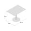 Adlingt Glass Top Metal Base Dining Table