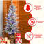 Arbre de Noël 4 pi avec lumières DEL multicolores, 396 pointes, base scintillante, 100 lumières, extrémités en PE / PVC avec pommes de pin - vasque colorée illuminée, décoration des Fêtes facile à assembler