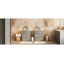 Ensemble de meuble-lavabo double 60 po, armoire de salle de bain avec deux lavabos en céramique séparés, tiroirs pleine extension et glissières de tiroir encastrées à fermeture en douceur