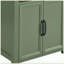 Meuble de salle de bain autoportant de 70,5 cm (27,8 po) vert seulement, meuble de rangement compact pour l'organisation de la salle de bain