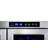 EdgeStar 24 Inch Wide 36 Bottle Built-In Wine Cooler with Dual Cooling Zones and French Doors