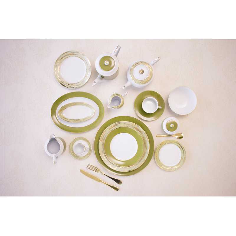 Ivanbrook Oval Pickle Dish, 7.9" L x  4.3" W x 1" H