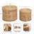 Two-Piece Rattan Side Table Set