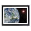 Earths View of the Sun and Moon - Picture Frame Graphic Art Print-55732615-55732612