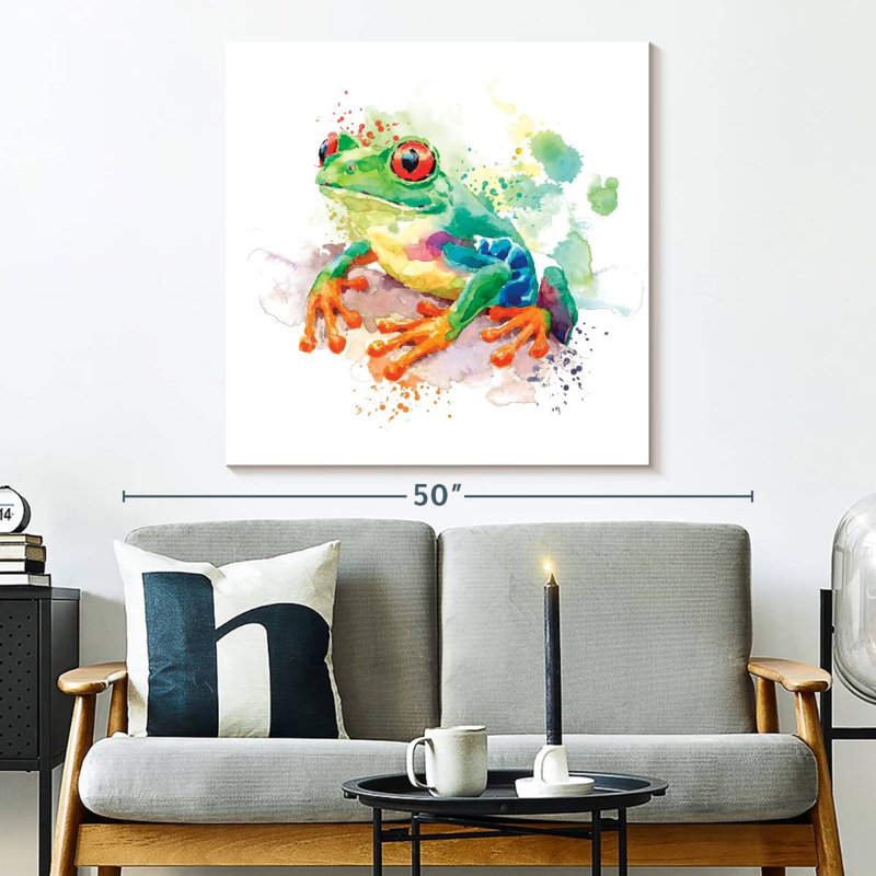 Crowle Tree Frog Splash, 33" H x 33" W