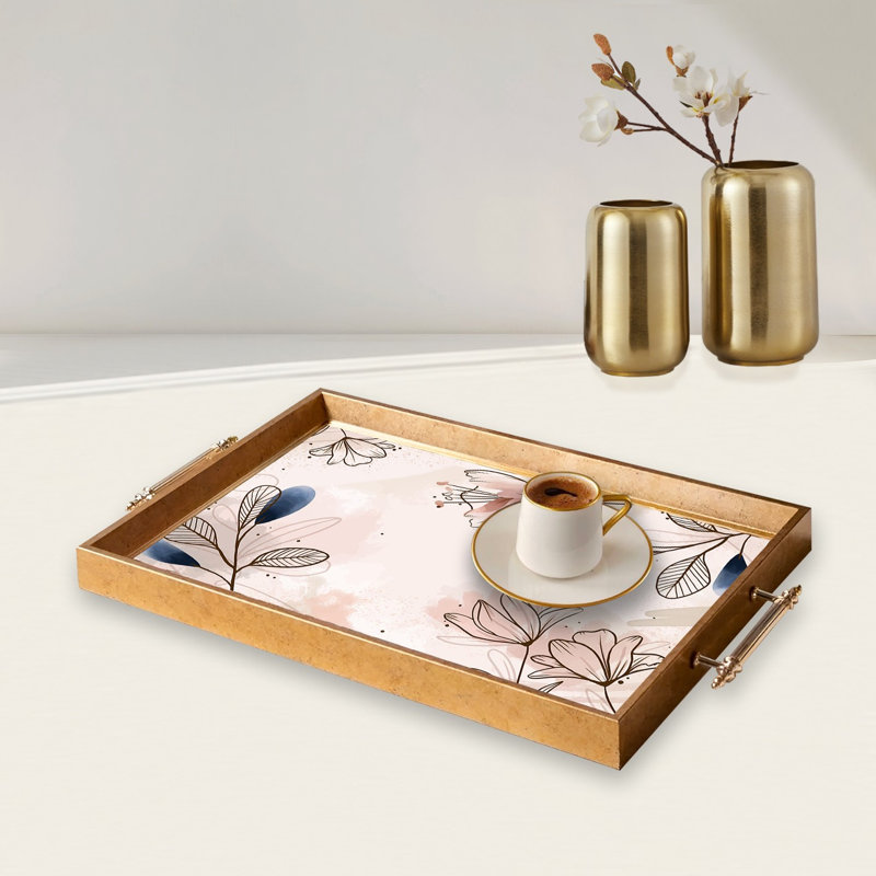 Élégant plateau en verre de 19,7 po x 11,4 po x 1,4 po | Fabrication 100% verre durable | Facile à nettoyer avec un chiffon humide | Idéal pour le service, la présentation décorative et l'organisation | Ajout élégant à la décoration intérieure