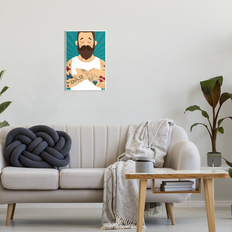 «Best Dad Father's Day» par Angela Nickeas, H 19 po x l 13 po x P 0,5 po, Mdf