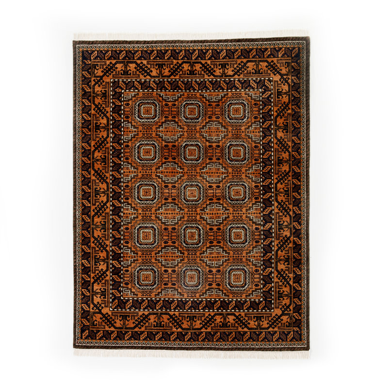 Hingol One-of-a-Kind Hand Knotted Area Rug, 96" x 120"
