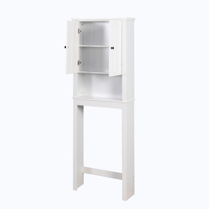 Armoire de rangement au-dessus de la toilette