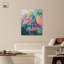 Toile abstraite abstraite avec art floral-110303016-110303018