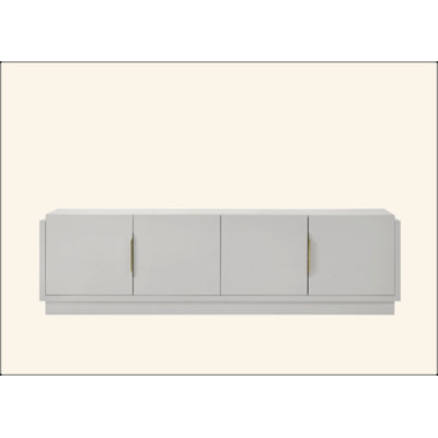Palmer 70"W White 4-Door TV Stand