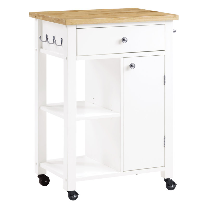 Derry Kitchen Cart, White