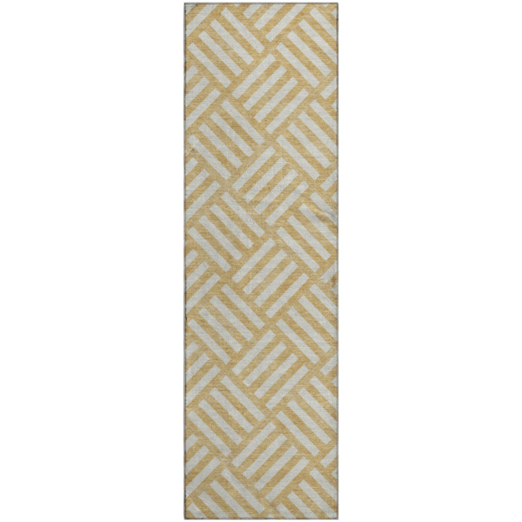 Premium Machine Washable Cerrito Gold Rug