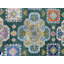Tapis vert traditionnel en laine noué à la main avec médaillon classique et moderne vert-124206300