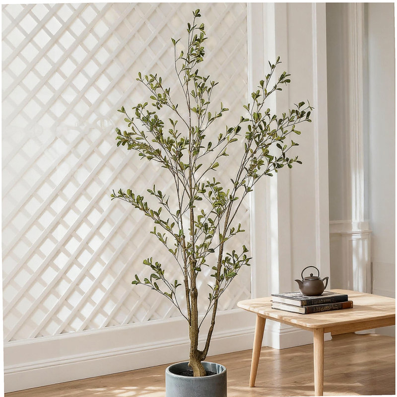Olive artificielle Crecent 5 pi avec pot pour la décoration intérieure