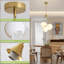 3 - Light Modern Dimmable Globe Keyari With Frosted White Glass Shade-434813720