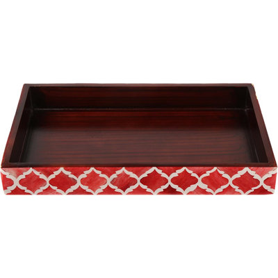 Plateau à serviettes fait à la main à motif marocain - petit plateau de salle de bain, porte-serviettes d'invités, porte-serviette décoratif, rangement pour comptoir de salle de bain, porte-serviettes de cuisine rouge marocain