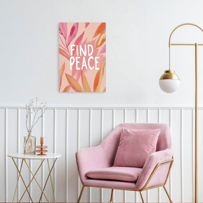 Serene Blossoms Serene Abstract Contemporary Nature Plant Wall Art Print