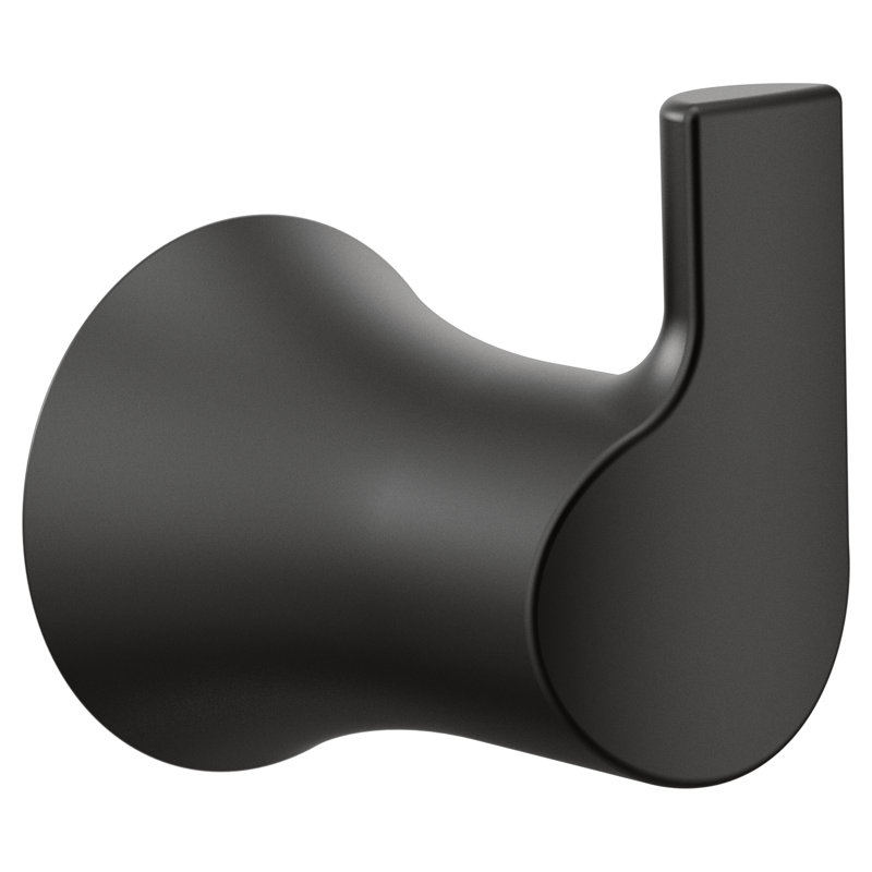 Doux Wall Mounted Robe Hook, Matte Black