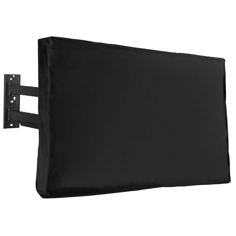 Black Weatherproof Oxford Flat Screen TV Cover for 65 to 70 Inch Screens