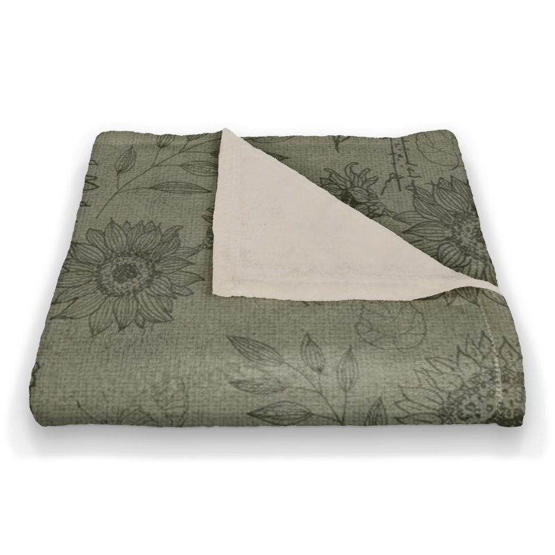 Hand Woven Throw Blanket, Green