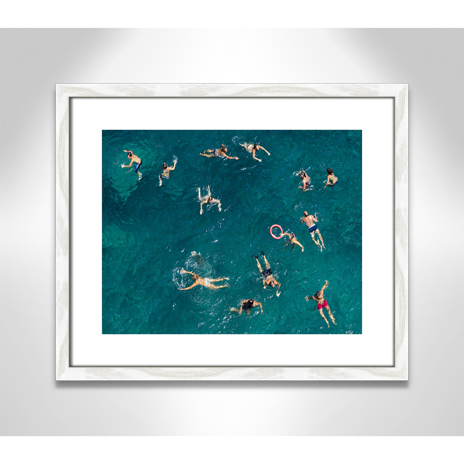 Tonti - Photograph Print, White Wood Framed Paper, 16" H x 19" W x 0.75" D