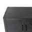Armoire 4 portes, aspect rustique, pieds en bois massif, bords arrondis, fermeture silencieuse, espace de rangement spacieux