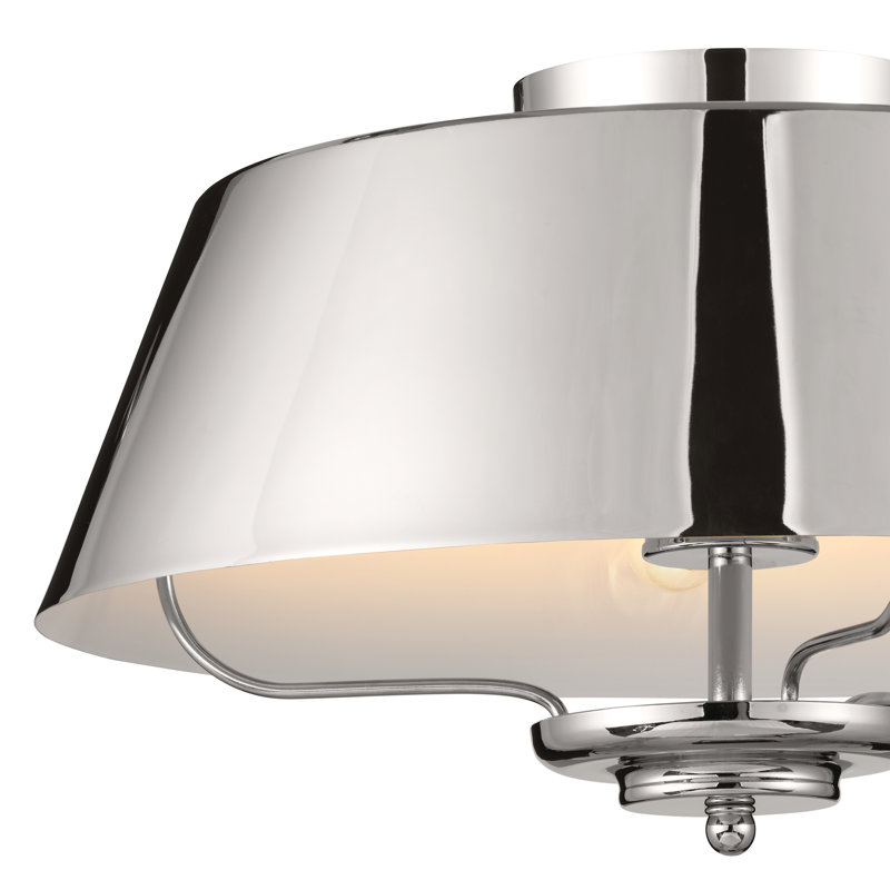 Luminaire suspendu convertible, Nickel poli, Nickel poli